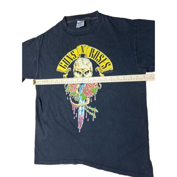 Vintage 1991 Guns N Roses Brockum Shirt Single Stitch‎ Here Today Gone To Hell L - Picture 6 of 13